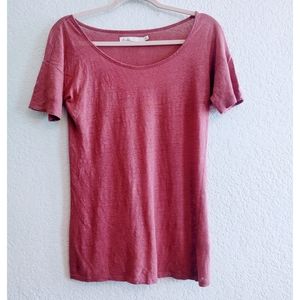 Madewell Hi-line Rose Top Size Small